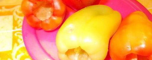 Шаг 1: перчика, фаршированного творогом