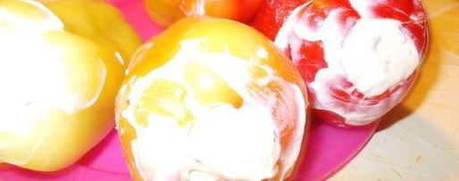 Шаг 2: перчика, фаршированного творогом