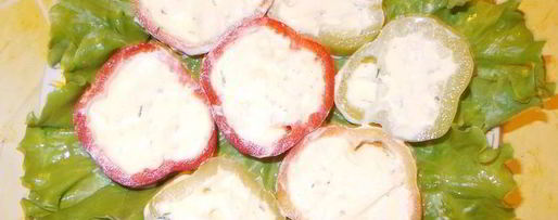 Шаг 3: перчика, фаршированного творогом