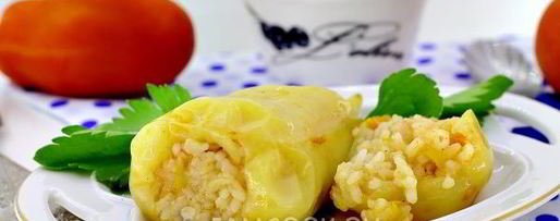 Шаг 11: перца, фаршированного овощами и рисом