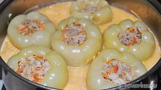 Рецепт Перцев, фаршированных мясом с овощами