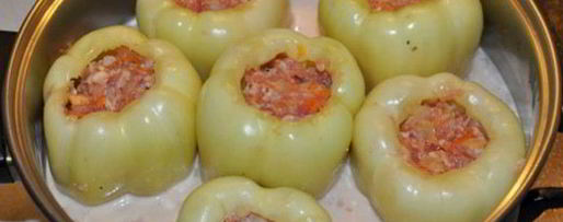 Шаг 4: перцев, фаршированных мясом с овощами