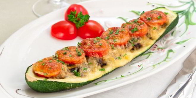 Рецепт цуккини, фаршированные грибами