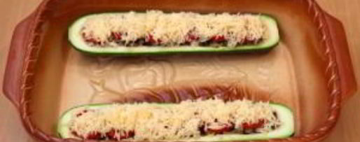 Шаг 13: цуккини, фаршированные грибами