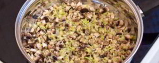 Шаг 8: цуккини, фаршированные грибами