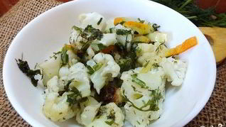 Рецепт Цветной капусты с болгарским перцем