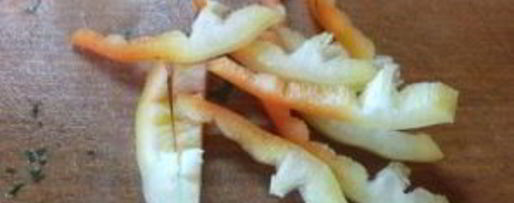 Шаг 1: цветной капусты с болгарским перцем