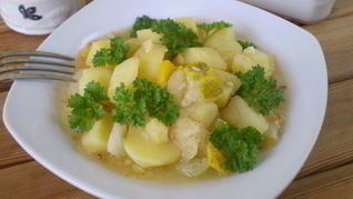 Рецепт Тушеных овощей кусочками