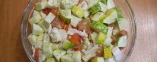 Шаг 2: тушеных овощей кусочками