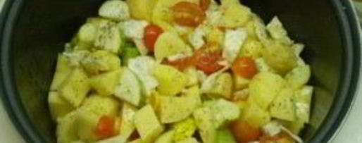 Шаг 3: тушеных овощей кусочками