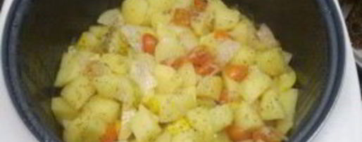 Шаг 4: тушеных овощей кусочками