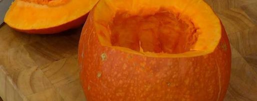 Шаг 2: тыквы, фаршированной рисом и сухофруктами