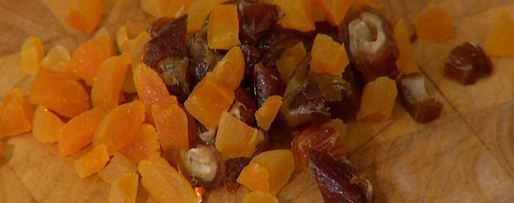 Шаг 3: тыквы, фаршированной рисом и сухофруктами