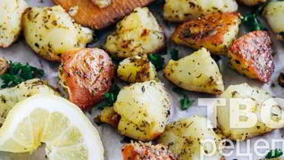 Рецепт Запеченного картофеля по-гречески