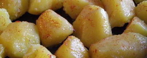 Шаг 5: запеченного картофеля с шафраном