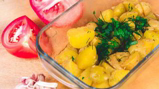 Рецепт Запеченного картофеля в микроволновке