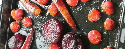 Шаг 4: запеченных овощей