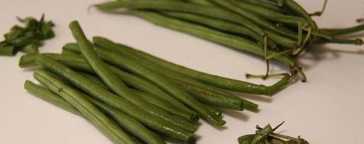 Шаг 1: зеленой фасоли с тахини и креветками