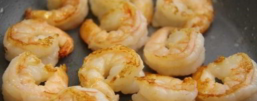 Шаг 2: зеленой фасоли с тахини и креветками