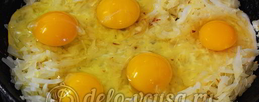 Шаг 4: жареной капусты с яйцом