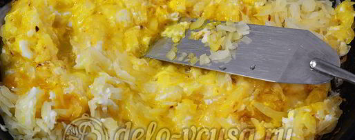 Шаг 5: жареной капусты с яйцом