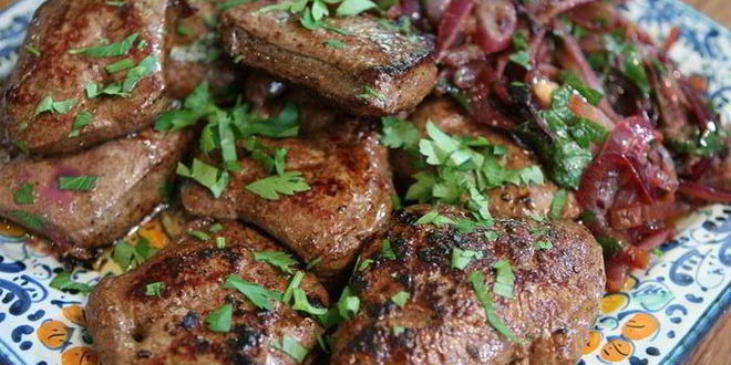 Рецепт говяжьей печени по-венециански