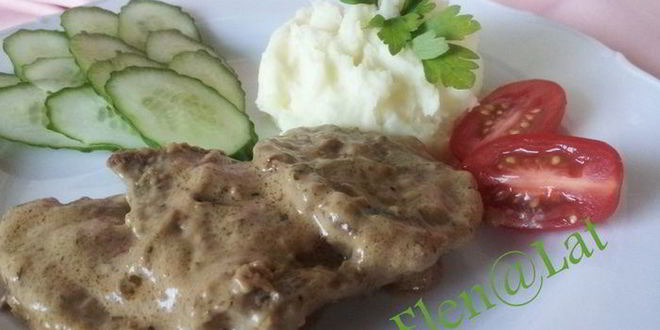 Рецепт говяжьей печени в сливочном соусе