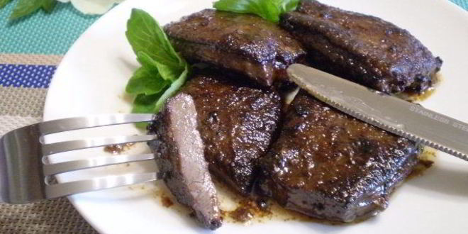 Рецепт говяжьей печени жареной