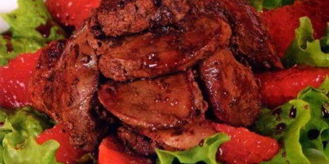 Рецепт куриной печени по-анжуйски