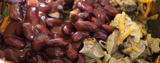 Шаг 6: куриной печени с фасолькой