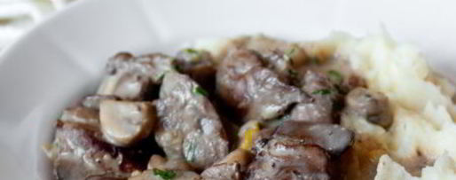 Шаг 10: куриной печени с грибами в сливочном соусе