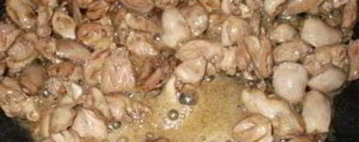 Шаг 4: куриной печени с лимонно-медовым соусом и кабачковой лапшой