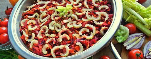 Шаг 17: куриной печени с овощами и гречкой