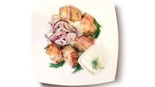 Рецепт Куриной печени в беконе