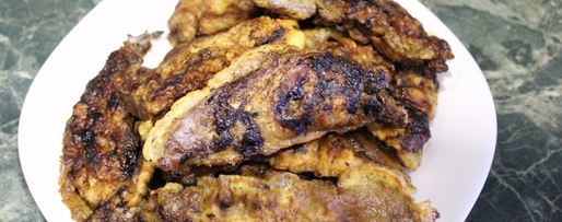 Шаг 5: отбивных из печени в кляре