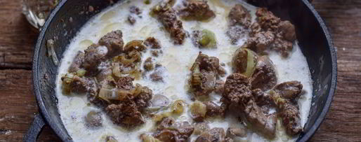 Шаг 3: печени куриной в сливках