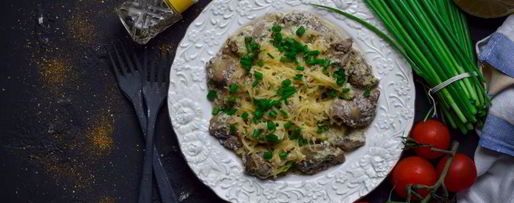 Шаг 7: печени куриной в сливках