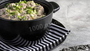 Рецепт Печени по строгановски со сметаной