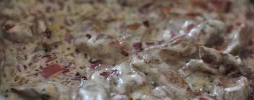 Шаг 5: печени по-строгановски