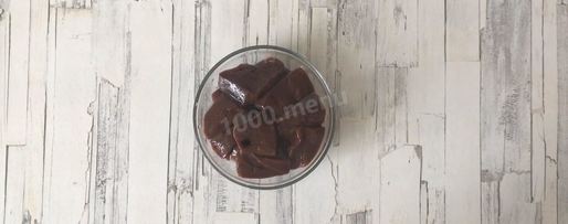 Шаг 1: печени с айвой под апельсиновым соусом