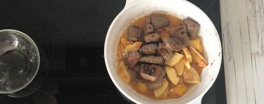 Шаг 6: печени с айвой под апельсиновым соусом