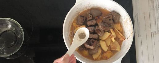 Шаг 7: печени с айвой под апельсиновым соусом