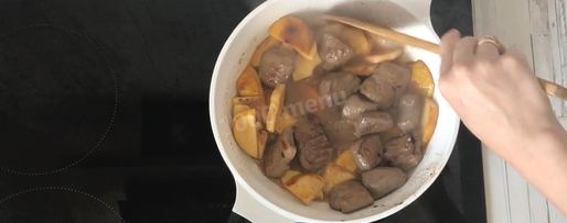 Шаг 8: печени с айвой под апельсиновым соусом