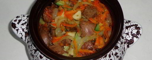 Шаг 7: печени с кабачками в горшочке