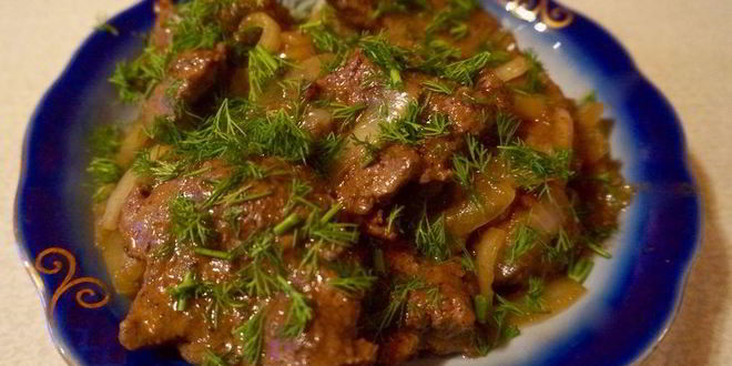 Рецепт печени с луком по-венециански