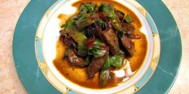 Рецепт печени с плоской стручковой фасолью