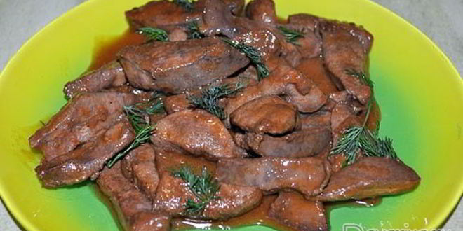 Рецепт печени с восточным соусом