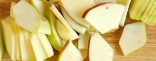 Шаг 2: печени с яблоками