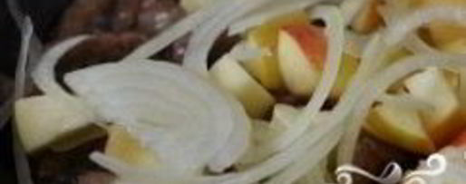 Шаг 4: печени с яблоками