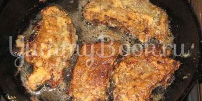 Рецепт печени свинины жареная